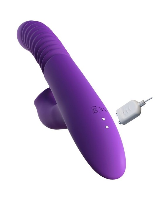 Fantasy For Her CLITORIS STIMULATOR WITH HEAT OSCILLATION AND VIBRATION FUNCTION VIOLET