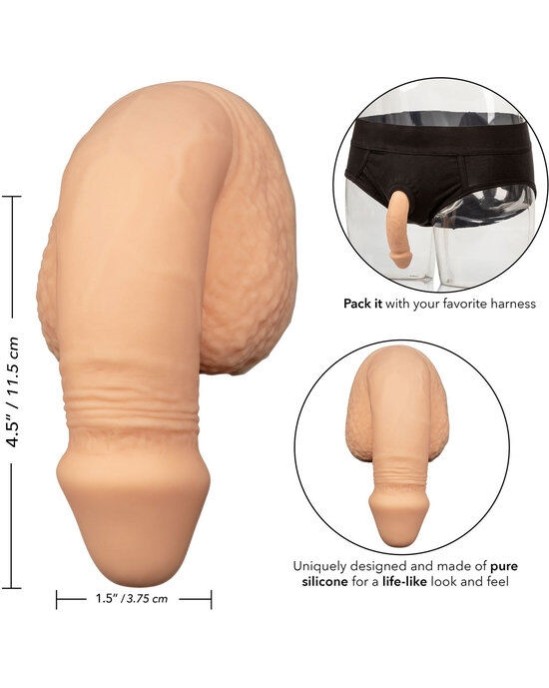 California Exotics CALEX SILICONE PACKING PENIS 12.75CM FLESH