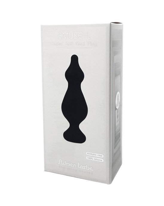 Adrien Lastic AMUSE ANAL PLUG SILICONE BLACK SIZE L