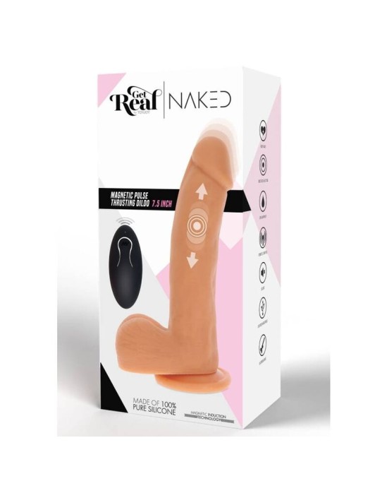 Get Real MAGNĒTISKĀ PULSE UZTICĪGA DILDO ĀDA