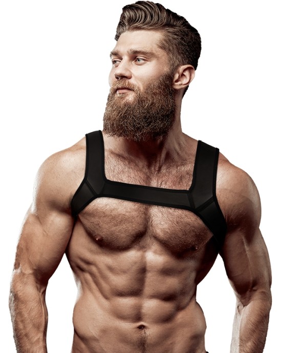 Fetish Submissive Attitude NEOPRENE CHEST HARNESS FOR MEN SIZE M