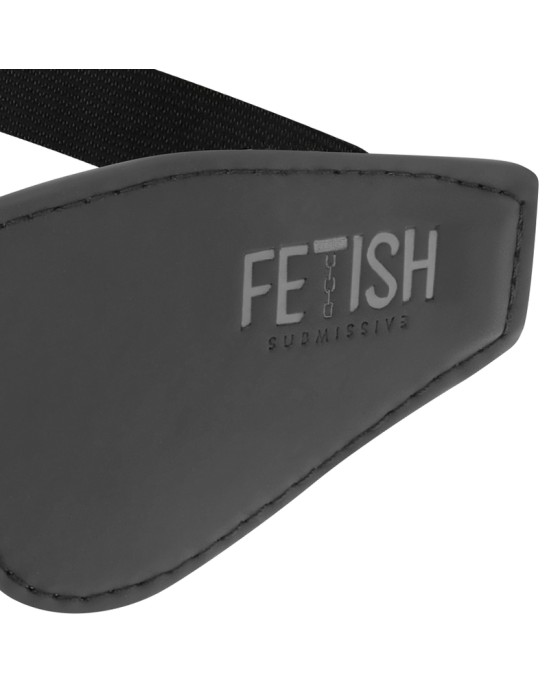 Fetish Submissive Bondage FETISH SUBMISSIVE — VEGĀNU ĀDAS MASKA AR NOPRĒNA ODERI