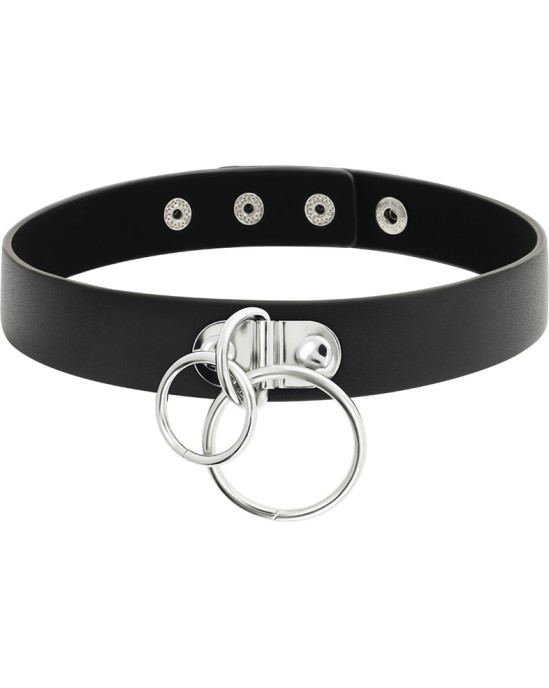 Coquette Accessories COQUETTE CHIC DESIRE - DIVU Gredzenu VEGAN LEATHER CHOKER