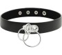 Coquette Accessories COQUETTE CHIC DESIRE - DOUBLE RING VEGAN LEATHER CHOKER