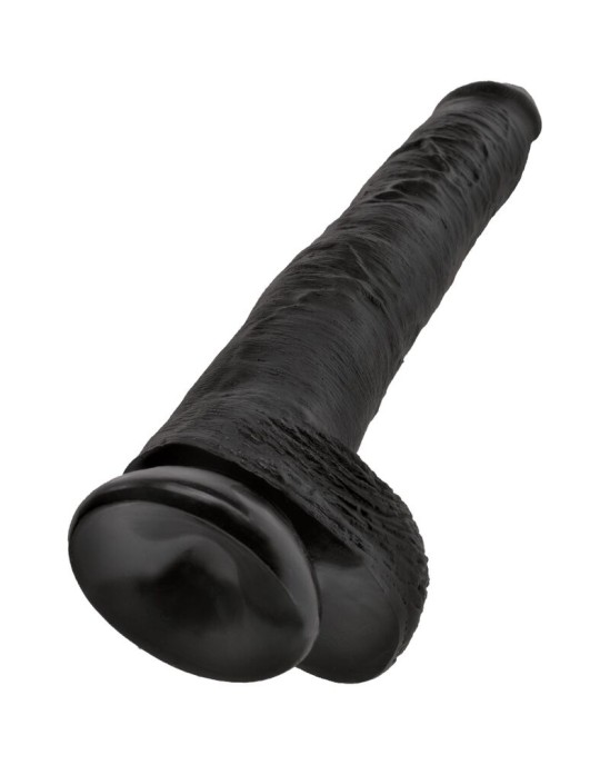 King Cock REALISTIC PENIS WITH BALLS 30.5 CM BLACK