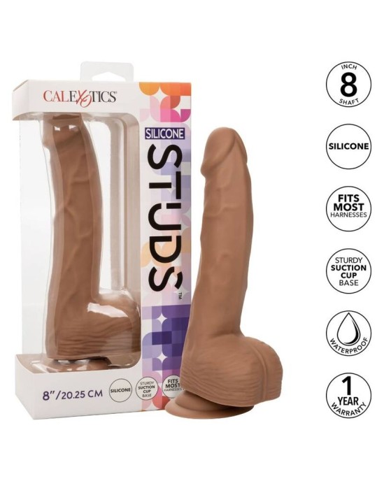 California Exotics Silikona dildo 20,32 CM brūns