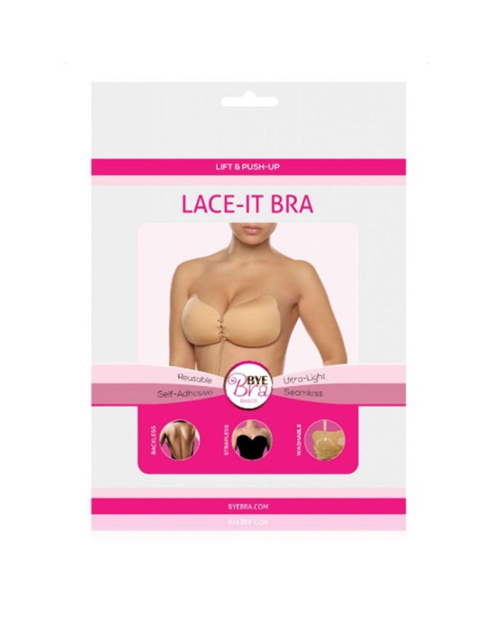 Bye Bra - Bras Бюстгальтер BYEBRA LACE-IT телесного цвета (ЧАШКА A)