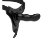 Fetish Submissive Harness BLACK SILICONE G-SPOT 16 CM