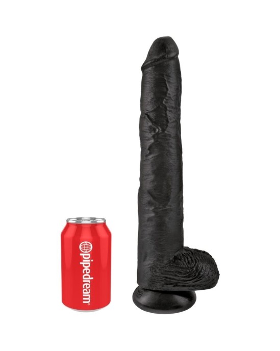 King Cock REALISTIC PENIS WITH BALLS 30.5 CM BLACK