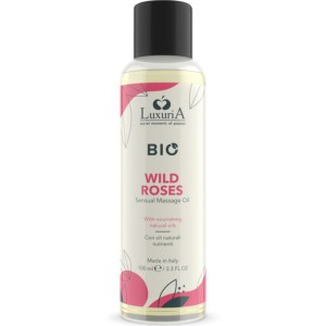 Intimateline Luxuria BIO WILD ROSE MASĀŽAS EĻĻA 100 ML