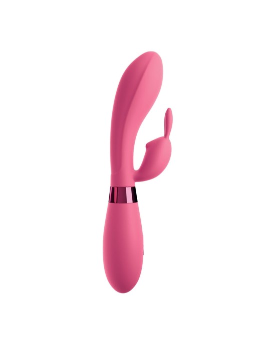 OMG SELFIE SILICONE VIBRATOR RABBIT rozā