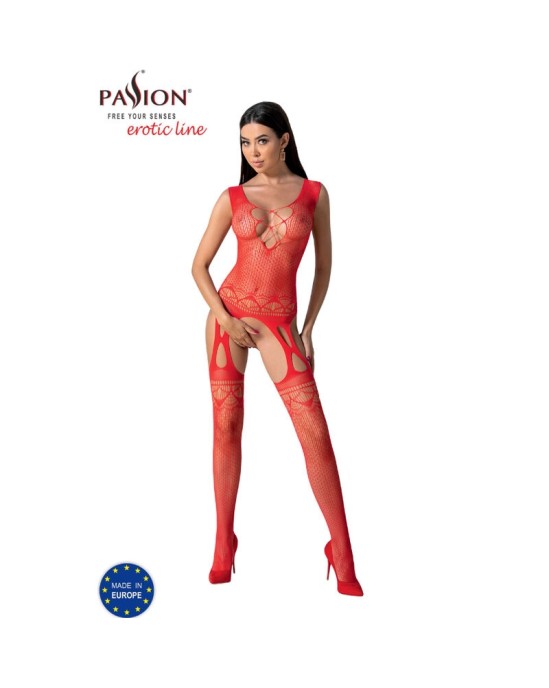 Passion Woman Bodystockings PASSION - BS099 RED BODYSTOCKING ONE SIZE