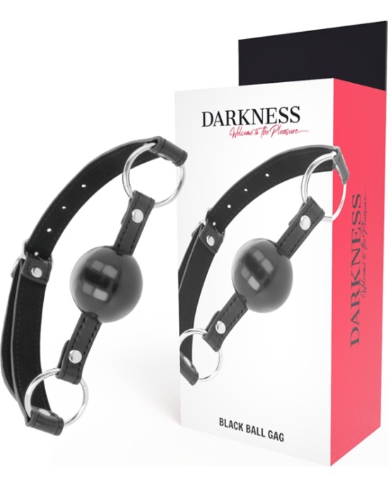 Darkness Bondage TUMŠUMS - MELNĀ BALL GAG