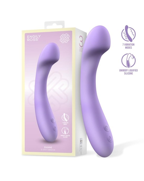 Engily Ross Dianne Vibe šķidrais silikons unibody G-Spot saliekams USB