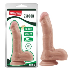 Chisa Dildo Dual Density Fashion Dude 20,5 x 4,5 cm miesa