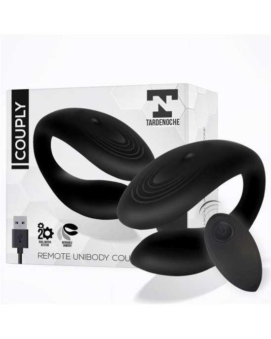 Tardenoche Couply Couple Toy with Remote Control USB Unibody Liquid Silicone