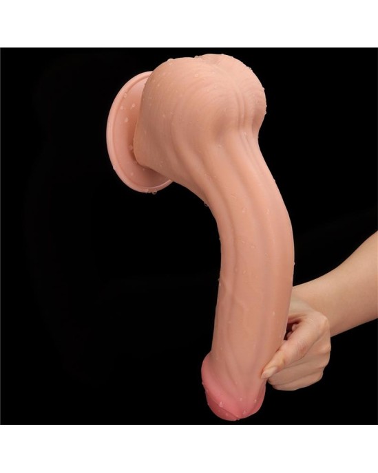 Lovetoy Dildo divslāņu bīdāmā āda 11.5