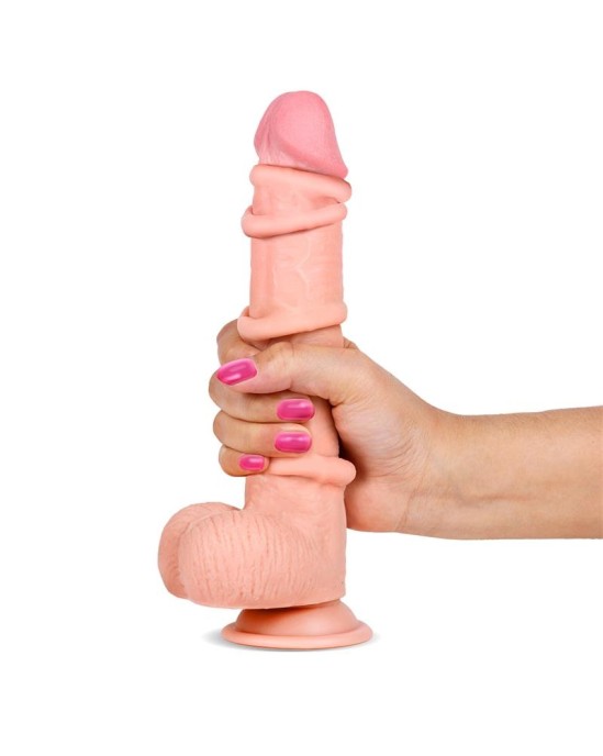 Liketrue Slidy Realistic Dildo Dual Layer Retractable and Adjustable 9