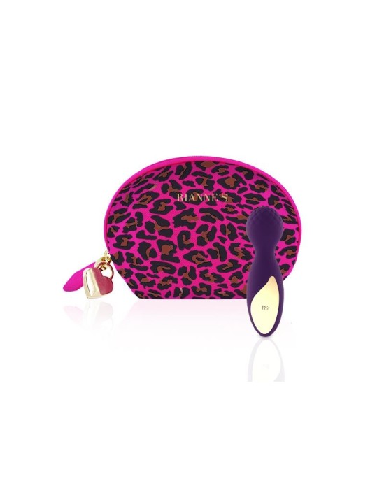 Rianne S RS - Essentials - Lovely Leopard Mini Wand Deep Purple