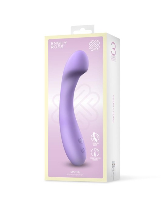 Engily Ross Dianne Vibe šķidrais silikons unibody G-Spot saliekams USB