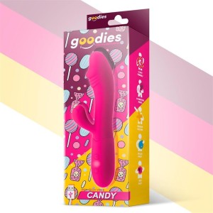 Goodies Candy G-Spot Rabbit Vibe USB silikona fuksija