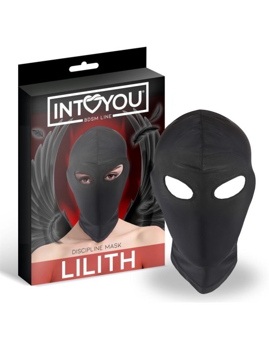 Intoyou Bdsm Line Lilith Incognito Mask with Opening in the Eyes Black