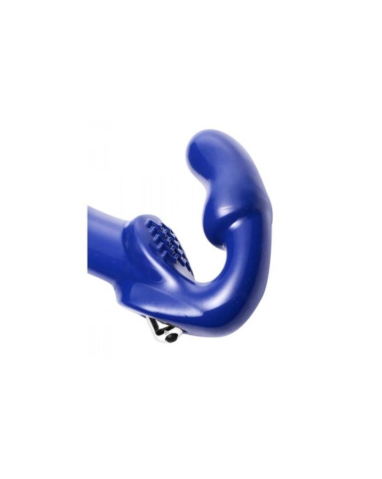 Strap U Revolver II Vibrating Strapless Strap On Dildo Blue