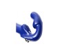 Strap U Revolver II Vibrating Strapless Strap On Dildo Blue