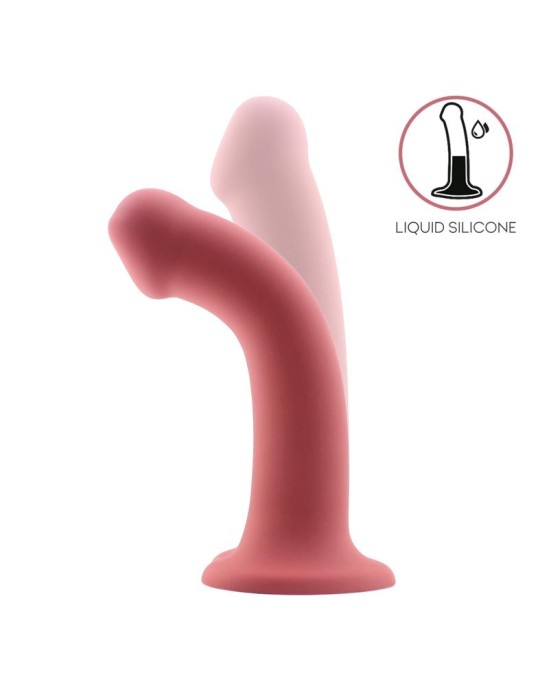 Action Bouncy Liquid Silikona Dildo Hiper Flexible 6,5 - 16,5 cm Izmērs S Burgundy