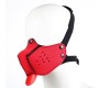 A-Gusto Neoprene Puppy Face Mask Red