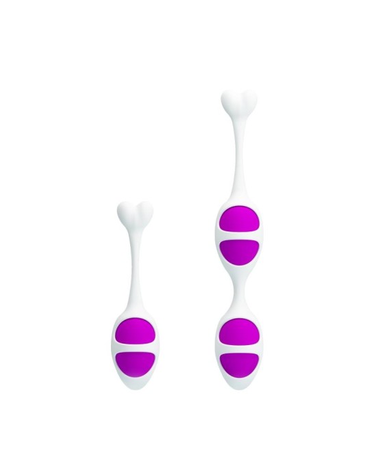Prettylove Pretty Love ovālas formas Kegel Balls Purple