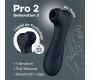 Satisfyer Pro 2 Gen 3 šķidrā gaisa tehnoloģijas sūkšanas un vibrācijas lietotne Connect Black