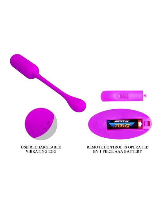 Prettylove Lechies Vibrating Egg with Remote Control USB