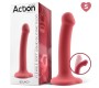 Action Bouncy Liquid Silikona Dildo Hiper Flexible 6,5 - 16,5 cm Izmērs S Burgundy