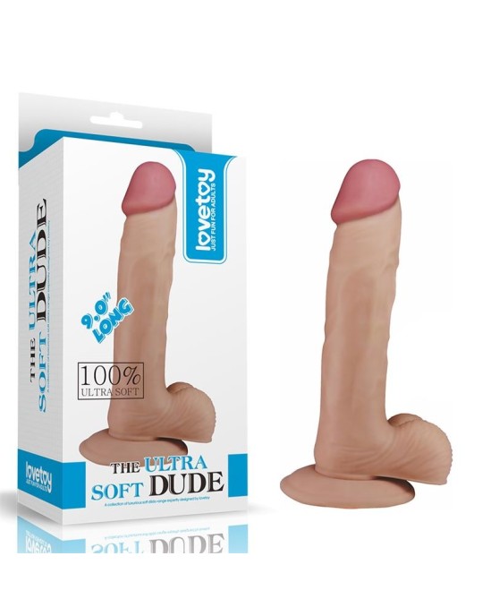 Lovetoy Dildo The Ultra Soft Dude 9 Flesh