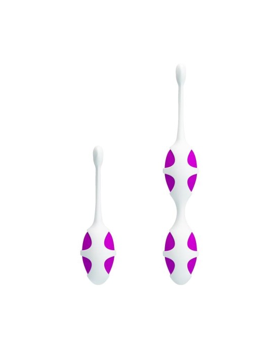Prettylove Pretty Love ovālas formas Kegel Balls Purple