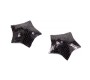 Latetobed Bdsm Line Star Nipple Covers with Black Sequins