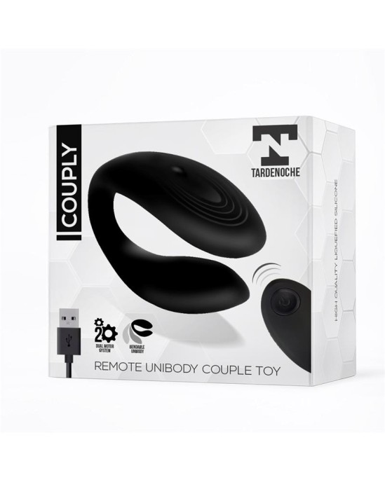 Tardenoche Couply Couple Toy with Remote Control USB Unibody Liquid Silicone