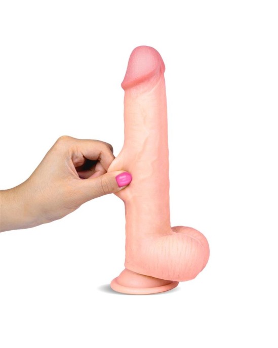 Liketrue Slidy Realistic Dildo Dual Layer Retractable and Adjustable 9