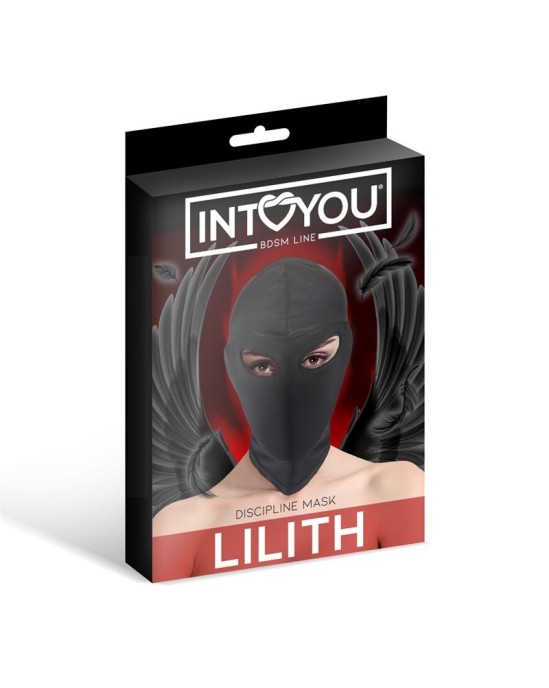 Intoyou Bdsm Line Lilith Incognito Mask with Opening in the Eyes Black