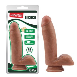 Chisa Dildo Dual density Fashion Dude 17 x 3,6 cm iedegums