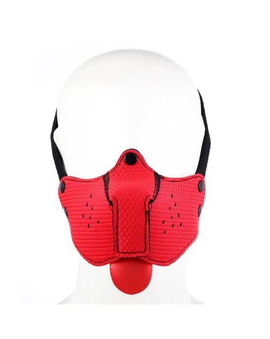 A-Gusto Neoprene Puppy Face Mask Red