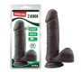 Chisa Dildo Dual density Fashion Dude 7.9 Brown