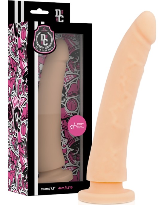 Deltaclub DELTA CLUB - TOYS NATURAL DILDO MEDICAL SILICONE 20 X 4 CM