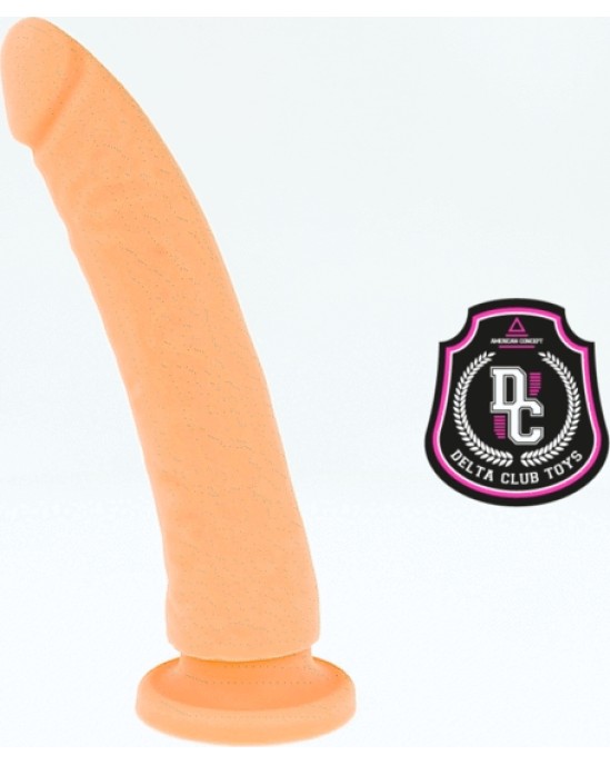 Deltaclub DELTA CLUB - ROTAĻLIETAS NATURAL DILDO MEDICĪNAS SILIKONS 20 X 4 CM