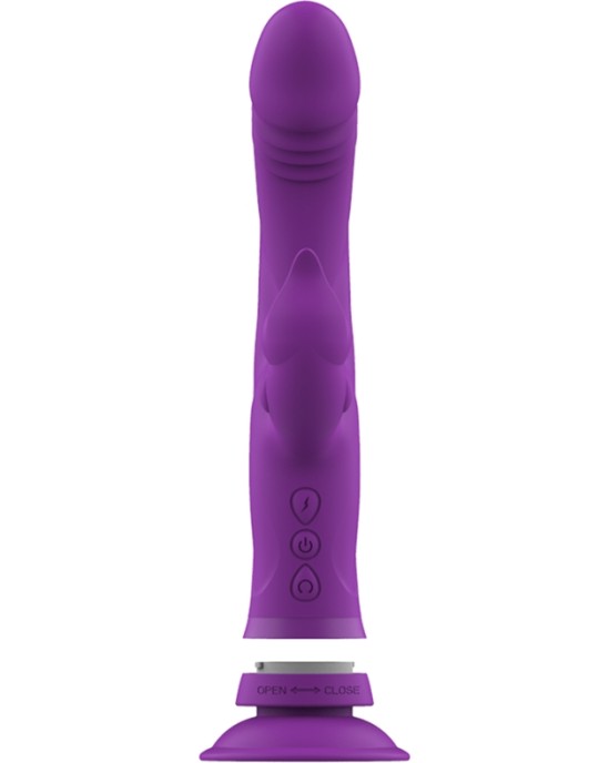 Intense Fun Vibrators ar klitora stimulātoru violets