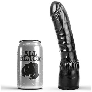 All Black DILDO BLACK REALISTIC 20 CM