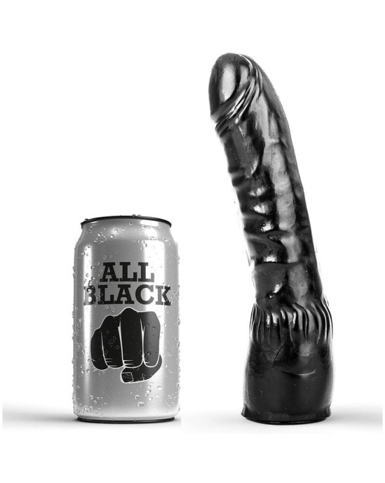 All Black DILDO BLACK REALISTIC 20 CM