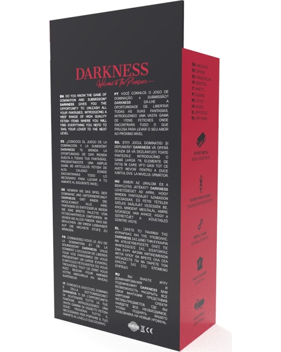 Darkness Bondage TUMŠUMS - REGULĒJAMI MELNI ĀDAS ROKU DZELŽI