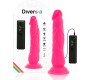 Diversia Elastīgs Vibrējošs Dildo 21 CM - rozā